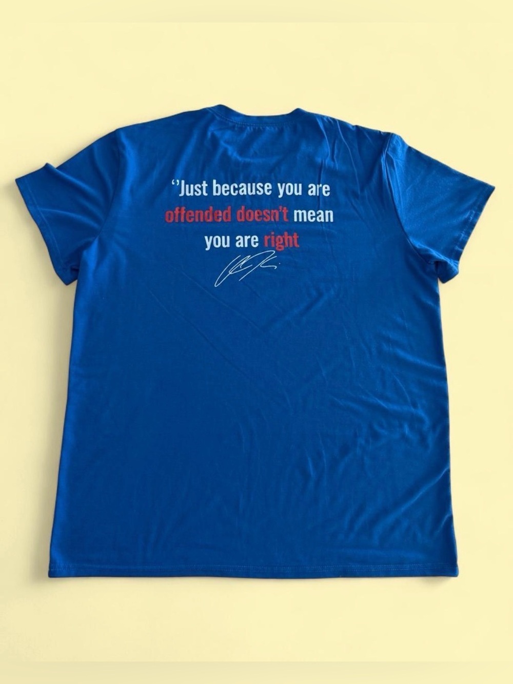 Freedom Graphic Crewneck T-Shirt - Royal Blue